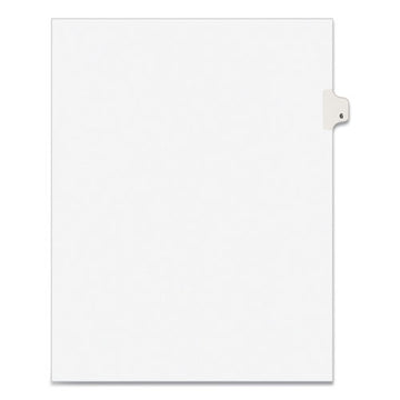 Avery® Preprinted Legal Exhibit Side Tab Index Dividers, Avery Style, 10-tab, 6, 11 X 8.5, White, 25-pack freeshipping - TVN Wholesale